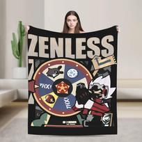 Zenless Zone Zero ZZZ Žaidimo Antklodė ARPG Vaidmenų Flanelinė Naujoviška Šilta Mesti Antklodė Namų Tekstilės Dekoras Kelionės Size: 150*200cm, Weight: 230 GSM