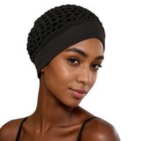 Hand-Crocheted Stretch Wide-Brim Hair Net Cap  Everyday Hair CoverHair Net Sleeping Cap Hair Care Set Headgear Base Cap Beauty Care Cap juoda