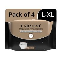 Carmesi Disposable Period Panties for Women - Pack of 4 (L-XL) | 360° Protection for Super Heavy Flow | Leak Proof & No Rashes | Maternity Panties gray