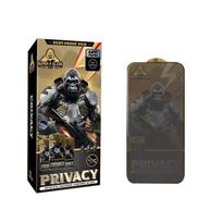 King Kong Gorilla Privacy Screen Protector For iPhone 11 12 13 14 15 Pro Max Anti-spy Tempered Glass For iPhone X XS Max 13 Pro iPhone 14 Pro Max&1PCS
