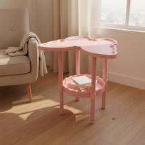 ButterflyShaped Side Table SpacespaceConserving Furnishing Modern Design Storage Stand for Apartment
