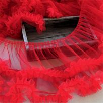 Multicolor Wrinkled Pleated Tulle Lace 15X90cm Size Ruffle Trim Lace Fabric Trims  Girls Skirts