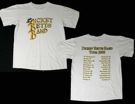 2 sides DICKEY BETTS BAND 2000 CONCERT TOUR Shirt White Unisex S-5XL LI741 M gray