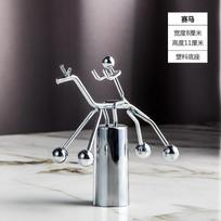 Balancing Metal Man Swing Toy Desk Ornament Kinetic Art Stress Relief Decor Home Office Gift