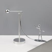 Balancing Metal Man Swing Toy Desk Ornament Kinetic Art Stress Relief Decor Home Office Gift