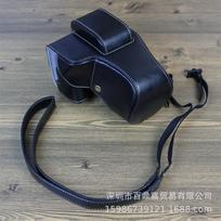 Canon EOS 200D II DSLR Camera Shoulder Bag PU Leather Case Men Women Lightweight Protective Cover Black gray