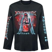 3D Printed Unisex Long Sleeved T-shirt Megadeth American Punk Metal Rock Band  Shirt Autumn Fashion American Street Retro Top M gray