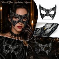 Snake Print Lace for Masquerade Fancy Dress Party One Size