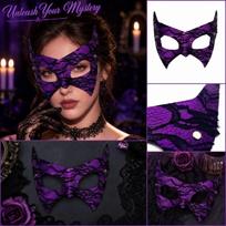 Snake Print Lace for Masquerade Fancy Dress Party One Size
