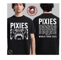 Pixies World Tour 2025 Merch Gorilla Scream Two Sided Unisex T-Shirt S gray