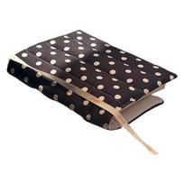 Cotton Fabric Journal Cover for Notebooks Planner, 6.3x4.72Inch Quilted Padded Book Jacket for Office Notes, Study and Commuting gray