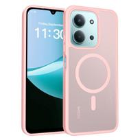 Skin Feel Magnetic Phone Case For Xiaomi Redmi 15C 4G 171.1mm 5G 173.2mm Magsafe Wireless Charging TPU Frame Plastic Back Cover Redmi 15C 4G 171mm blue