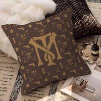 Retro S-Scarface Themed Pillowcase Toon Gift Cushion Cover Bedroom Home Sofa Chair Seat Decor Pillow Case 12x12Inch brown