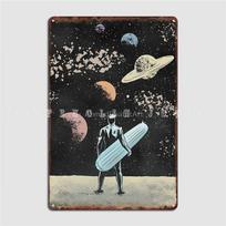 Silver Surfer Metal Plaque Poster Cinema Kitchen Wall Retro Wall Decor Tin Sign Poster 40x30cm