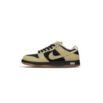 Nike Dunk SB Abrasion Resistant Low top Skateboard Shoes Unisex Black Brown HJ0367-200(Team882-) 44.5