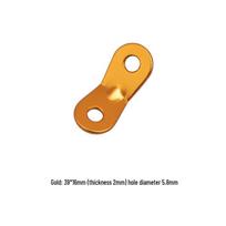 Aluminum Alloy Paracord Buckle for Camping Tents and Tarps auksas