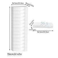Shoe Rack For Door 26 Pockets Clear Holder Hangable Foldable Shoe Door Organizer For Footwear Boot Sneaker High Heel Storage balta