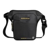 Motociklo motociklininko „Drop Leg Bag“ juosmens komplektas vyrams „Travel Assault“ vyriškas nailono diržas „Messenger Cross Body Fanny Pack“ klubų šlaunų krepšiai juoda