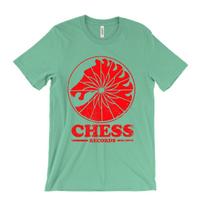 Chess Records T-shirt Red Muddy Waters Blues Record Label Howlin' Wolf Soul L blue