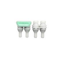 Beauty Instrument Joint CPC Quick Connector Barb Joint Double Tube Stop Valve Double Pipe Connector Water Injection Joint 16mm