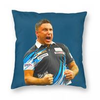 Gerwyn Price Darts Pillowcase Polyester Linen Velvet Printed Zip Decor Throw Pillow Case Car Cushion Cover 45cmx45cm(18x18Inch) blue