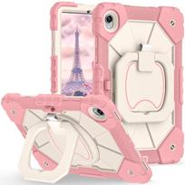 360°Rotation Stand Tablet Case for Samsung Tab S11 S10 S9 FE A11 A9 Plus A7 Lite Kids Hard Armor Shockproof Protector Cover for Tab A9 2023 pink