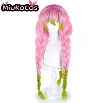 Kanroji Mitsuri Cosplay Wig MiukoCosplay Cosplay One Size pink