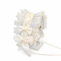 Sweet Bow Lace Bow Hairband Lace Bow Lolita Hair Accessories Elegant Lolita Headband  Cosplay Party balta