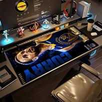Golden State Warriors Poster Customize Your Name Mouse Pad Desk Mouse Pad Study Desk Mat Non-Slip Rubber Bottom 30cmx60cm