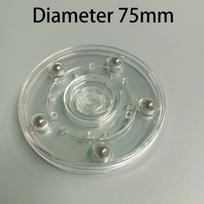 Patefono ekrano stovas, skaidrus apvalus pagrindas „Lazy Susan Decor“ pasukamas lėkščių įrankis A2