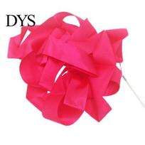 4M Dance Ribbon Strip Gym Rhythmic Art Gymnastic Ballet Streamer Twirling Rod rožinė raudona spalva