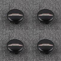 4 vnt. Mini ratų centriniai dangteliai 54 mm sparnas ratlankio emblema MINI WORKS S One Countryman R50 R55 R56 R57 R58 R60 R61 automobilių priedai