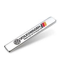 3D Metal mm97 Styling Car Stickers Side Fender Tail Trunk Accessories For VW GTI Polo Golf Passat Tiguan Arteon Touareg Taigo Caddy 1Pcs white