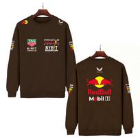 Vyrai Moterys Storas Rudens ir Žiemos F1 Red Bull Racing Spausdintas Apvaliu Kaklu Džemperis Laisvas Ilgomis Rankovėmis Puloveris Sportinis Gatvės Stiliaus S black