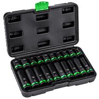 Smūginis galvučių rinkinys Wuber, 20 vnt., 1/2", 10–19 mm, su dėklu