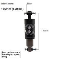 Hydraulic Damping System Mountain Bike Shock Absorber 125-150MM Options Spring Shock Absorber Comfortable Ride 135mm 650pounds