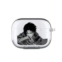 Attack on Titan Levi Ackerman AirPods Case - Pro 2nd, 3rd, 4th, and 5th Gen Protective Cover. AirPods 3rd Gen with Ear Hook