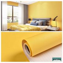 Vandeniui atsparūs lipnūs PVC tapetai spintai ir kambario renovacijai Lemon Yellow white