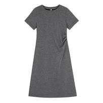 Lazy Dress Rhinestone Embellished Pleated Waist Defining Maxi Dress For Women Plus Size Stylish Slit A Line Skirt XXXL
