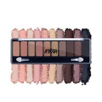 Nykaa akys į mane! 10-in-1 akių šešėlių paletė - Dūminis prie 8! black