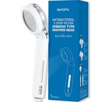 atojet Dušo galvutė su langelio filtru, 3-ios kartos – Matomas filtravimas ir dizainas be BPA, Korėjietiška Shower Head white