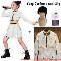 Vaikų K-Pop Demonų Medžiotojų Zoey Rumi Mira Kostiumas Išgalvotas Kostiumas Cosplay Virtuali Idolė Filmo Cosplay Mergaitėms Vaikams Helovinas Karnavalas as the picture-4t(Height 110cm) beige