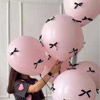 5pcs Wedding Pink Ins Bow Balloon Proposal Ceremony 12 Inch Floating Balloon Birthday Party Scene Arrangement Photography Props KTY 12inch gray