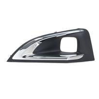 Car Front Bumper Lower Grille Fog Lamp Cover No Sensor Hole Fog Light Cover Trims for 4008 5008 GT gray