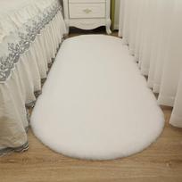 Cross-border Rabbit Fur Sofa & Desk Mat: Kids' Room & Bathroom Carpet 60*90 cm white