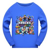5573 Vaikams Berniukams Mergaitėms Roblox Spausdinimo Ilgomis Rankovėmis Marškinėliai 170cm mėlyna