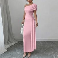 Moteriška laisvalaikio madinga trumpomis rankovėmis retro suknelė XL