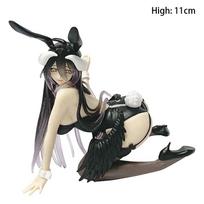13cm Hentai Figure OVERLORD Anime Figure Bunny Girls Swimsuit Albedo Action Figure Collection PVC Model Playthings Doll Birth Date Present black