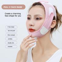 Face Slimming Strap Reduce Lift V Face Stickers Patches Reduce Double Chin Cheek Lift Up Facial Device China Mainland gray
