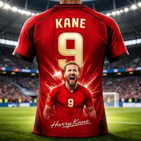 Harry Kane vasariniai 3D spausdinti vaikiški drabužiai Futbolo marškinėliai T-shirt Greitai džiūstantis Kvėpuojantis Tinka dėvėti visais sezonais XXS red